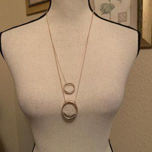 Ashley Cooper Women’s Double Chain Long With Pendants NWT